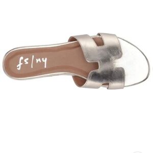 French sole
GOLD PLATINO ALIBI LEATHER SANDALS